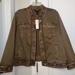 White House Black Market denim jacket